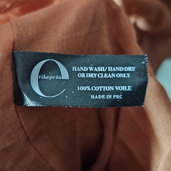 Erika Pena Tiered Off-The-Shoulder Maxi Dress Size XS/S - Picture 12 of 12